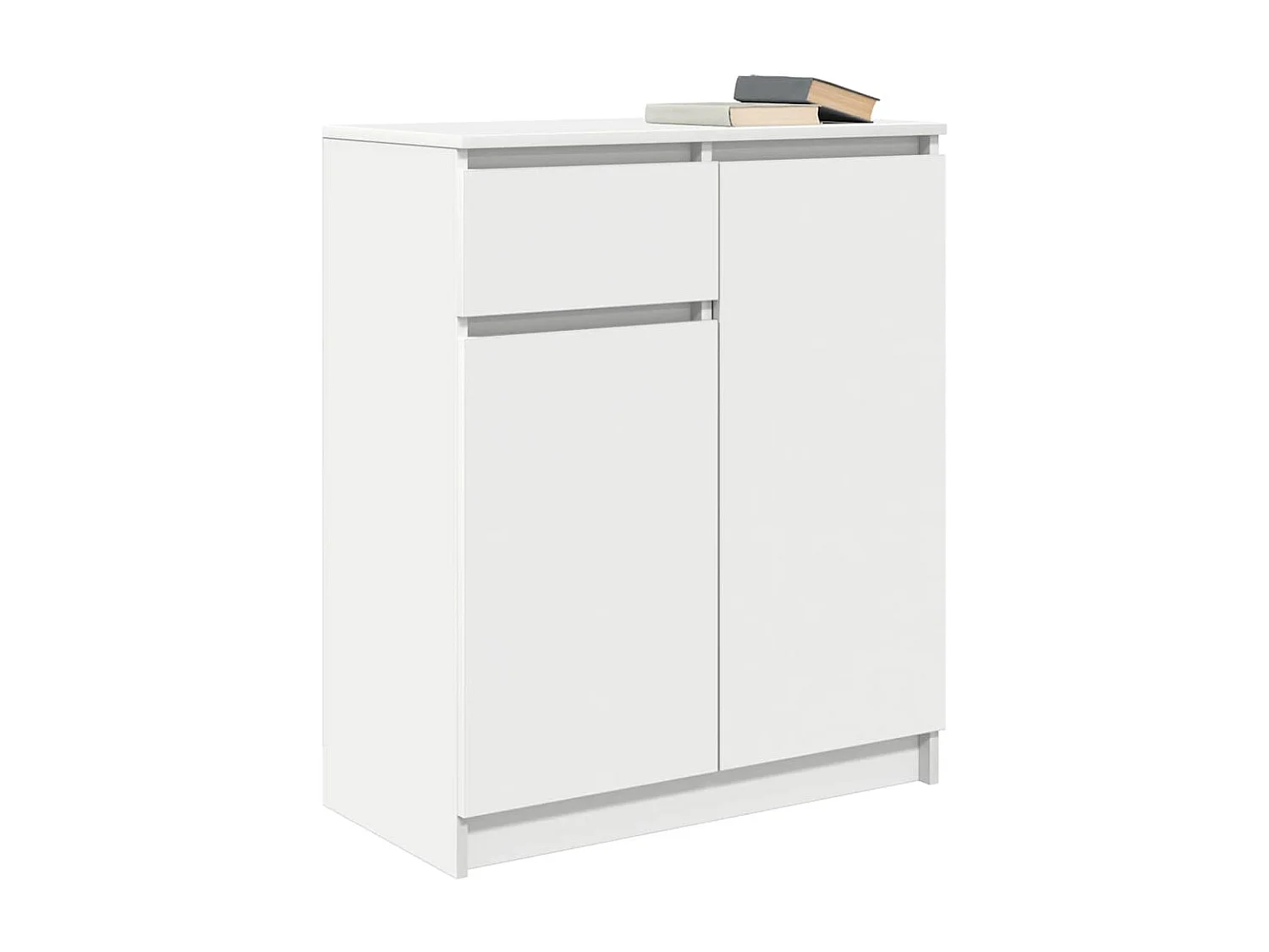 Buffet avec tiroir blanc 71x35x84 cm bois d'ingénierie