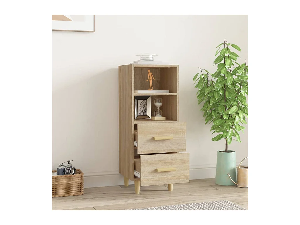 Credenza in rovere Sonoma 34,5x34x90 cm in legno ingegnerizzato