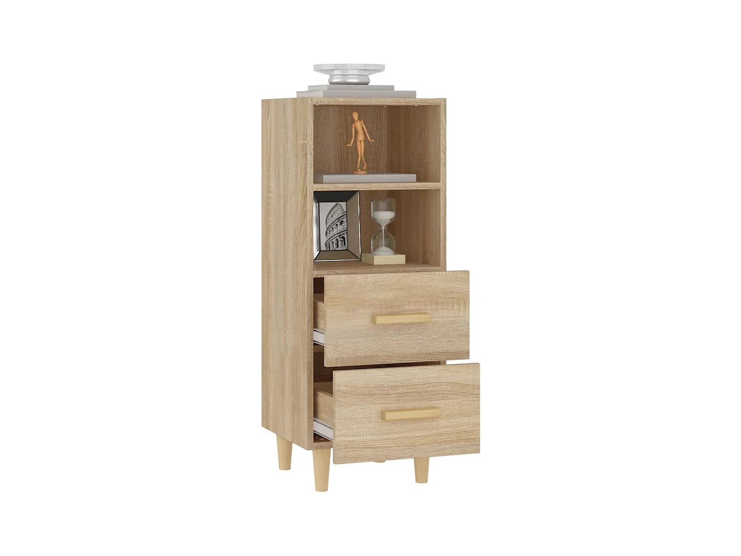 Credenza in rovere Sonoma 34,5x34x90 cm in legno ingegnerizzato