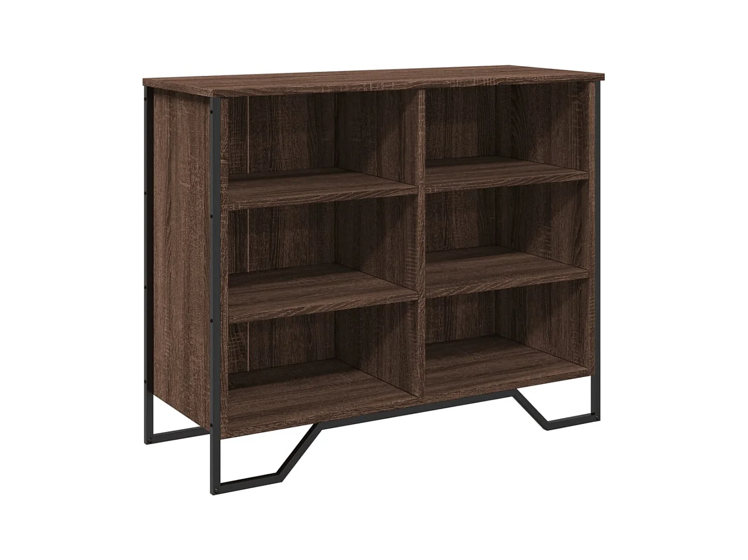 Credenza in rovere marrone 91x35,5x74,5 cm in legno ingegnerizzato