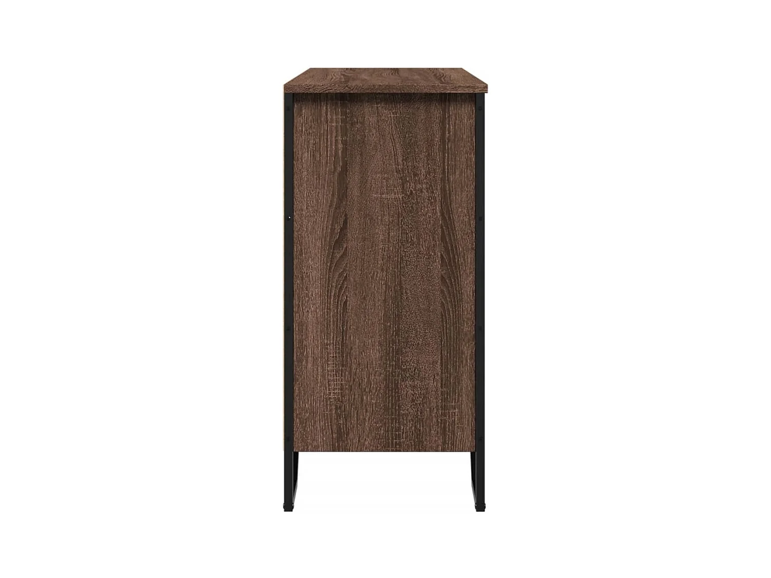 Credenza in rovere marrone 91x35,5x74,5 cm in legno ingegnerizzato