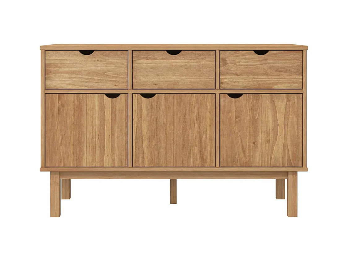 Sideboard 114x43x73,5 cm Massivholz Kiefer