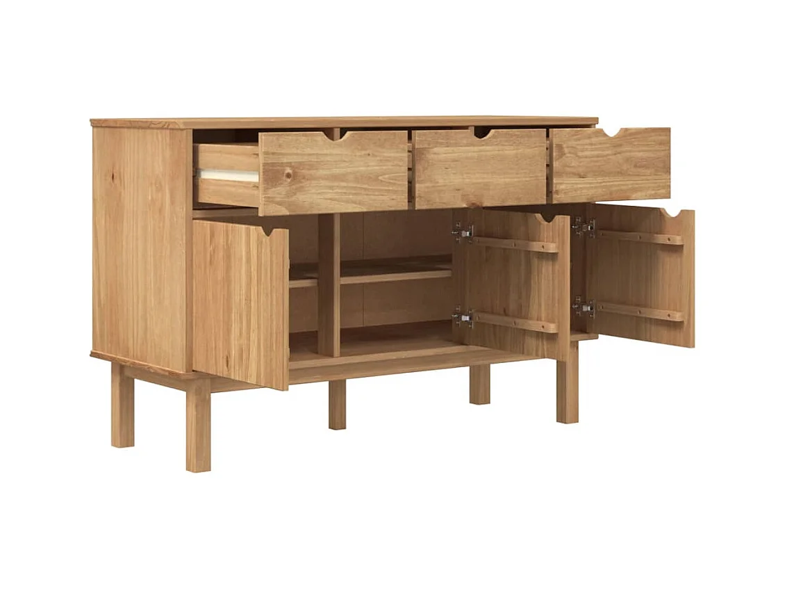 Sideboard 114x43x73,5 cm Massivholz Kiefer