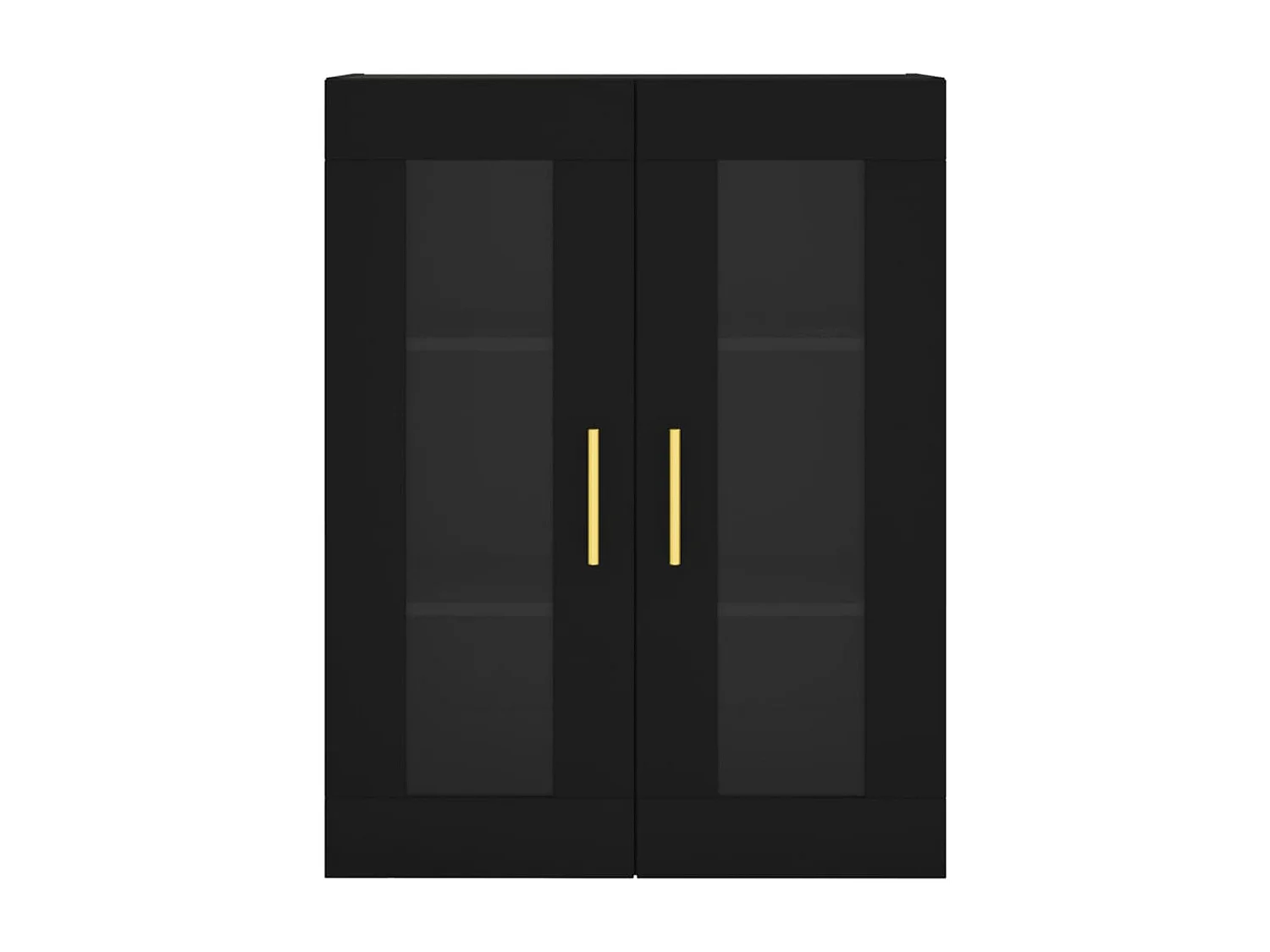 Armario de pared negro 69,5x34x90 cm