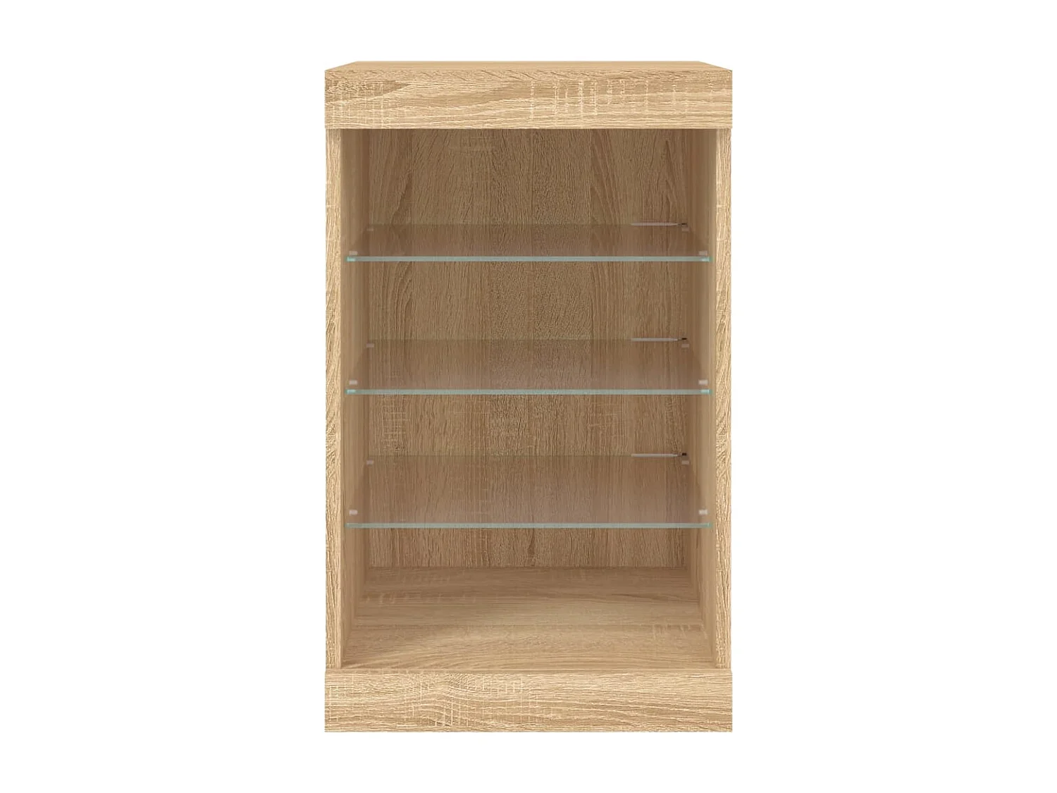 Buffet avec lumières LED chêne sonoma 41x37x67 cm