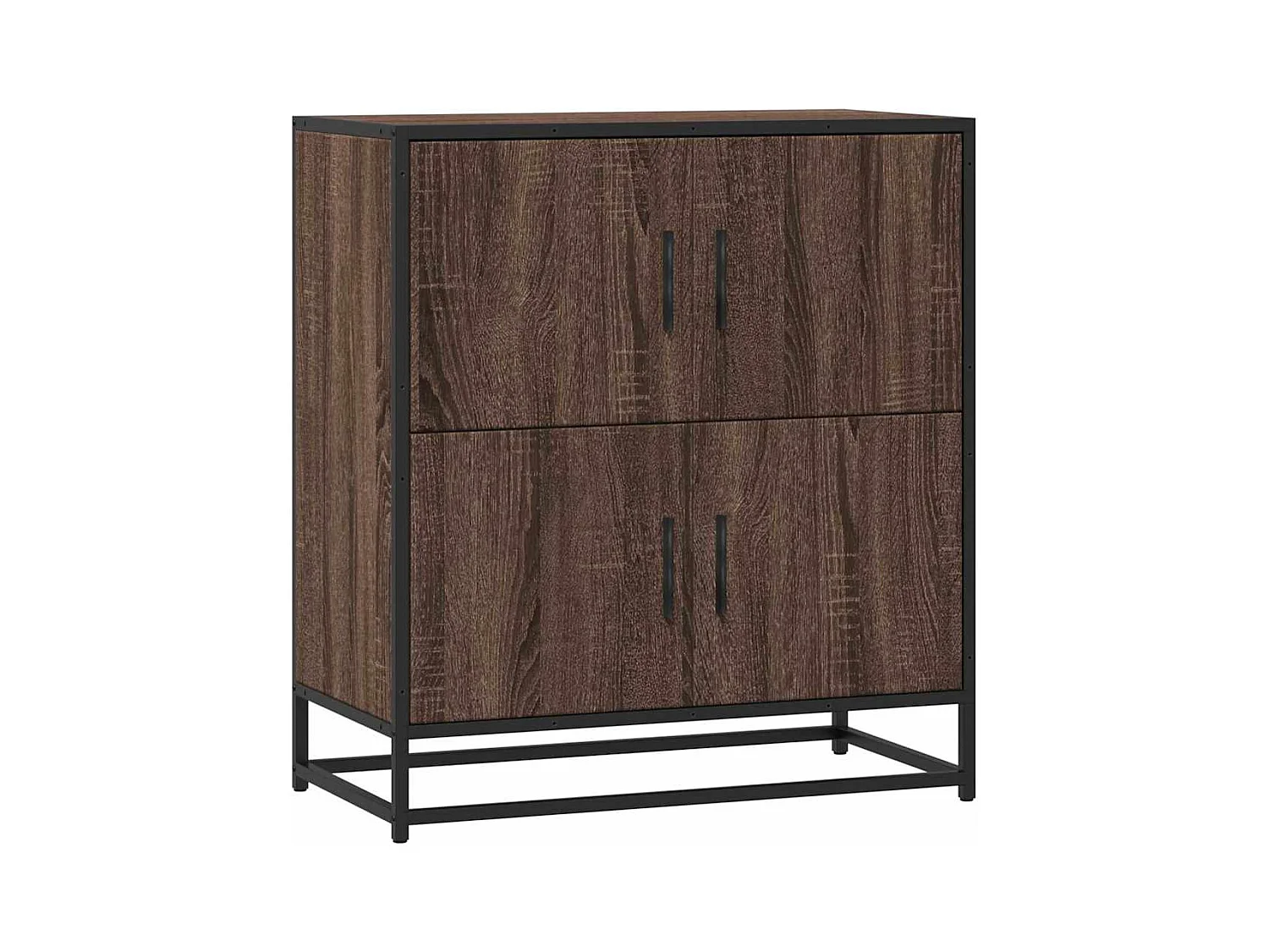 Bruin eiken dressoir 68x35x76 cm bewerkt hout