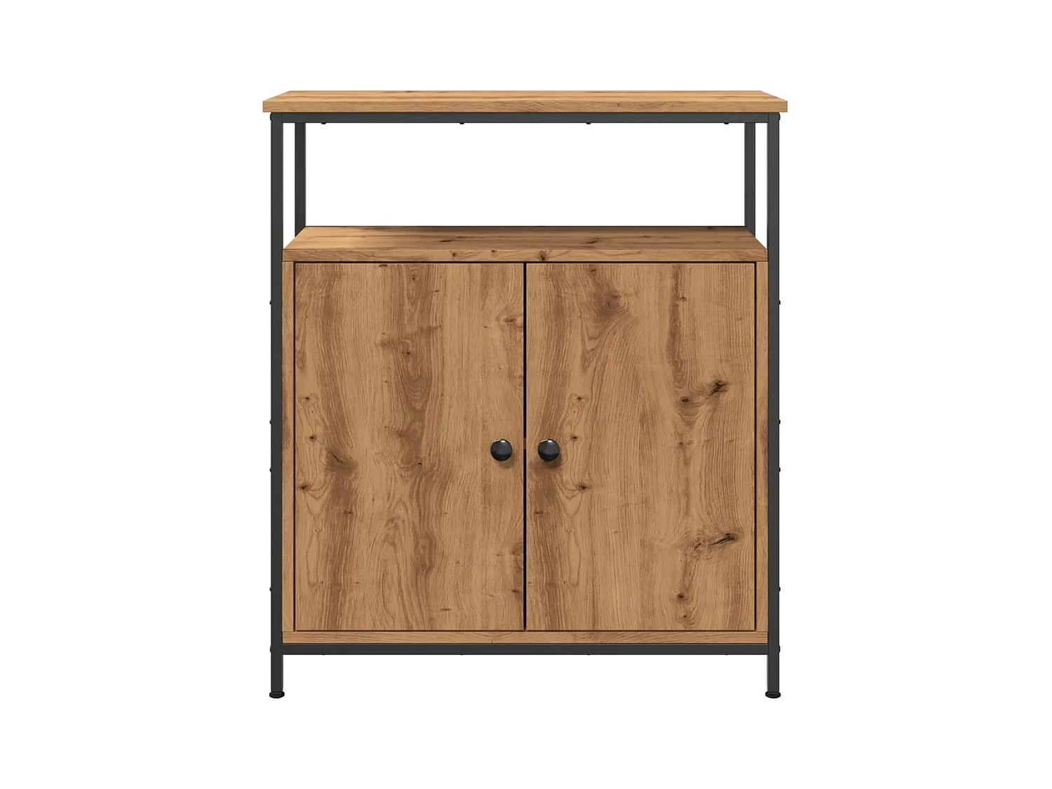 Buffet chêne artisanal 70x30x80 cm bois d'ingénierie