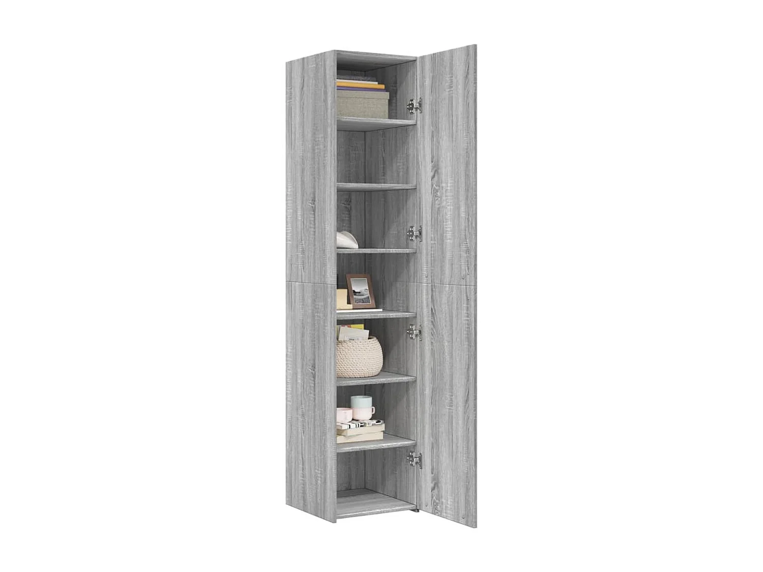 Buffet haut sonoma gris 40x42,5x185 cm bois d'ingénierie