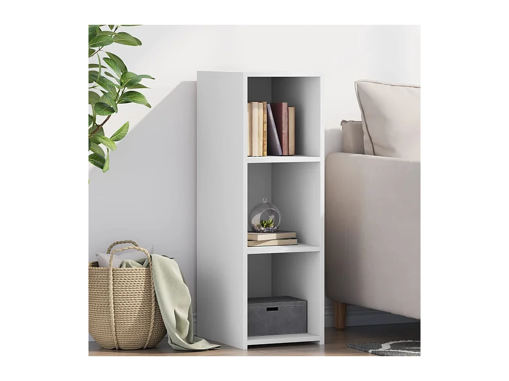 Buffet blanc 30x41x93 cm bois d'ingénierie