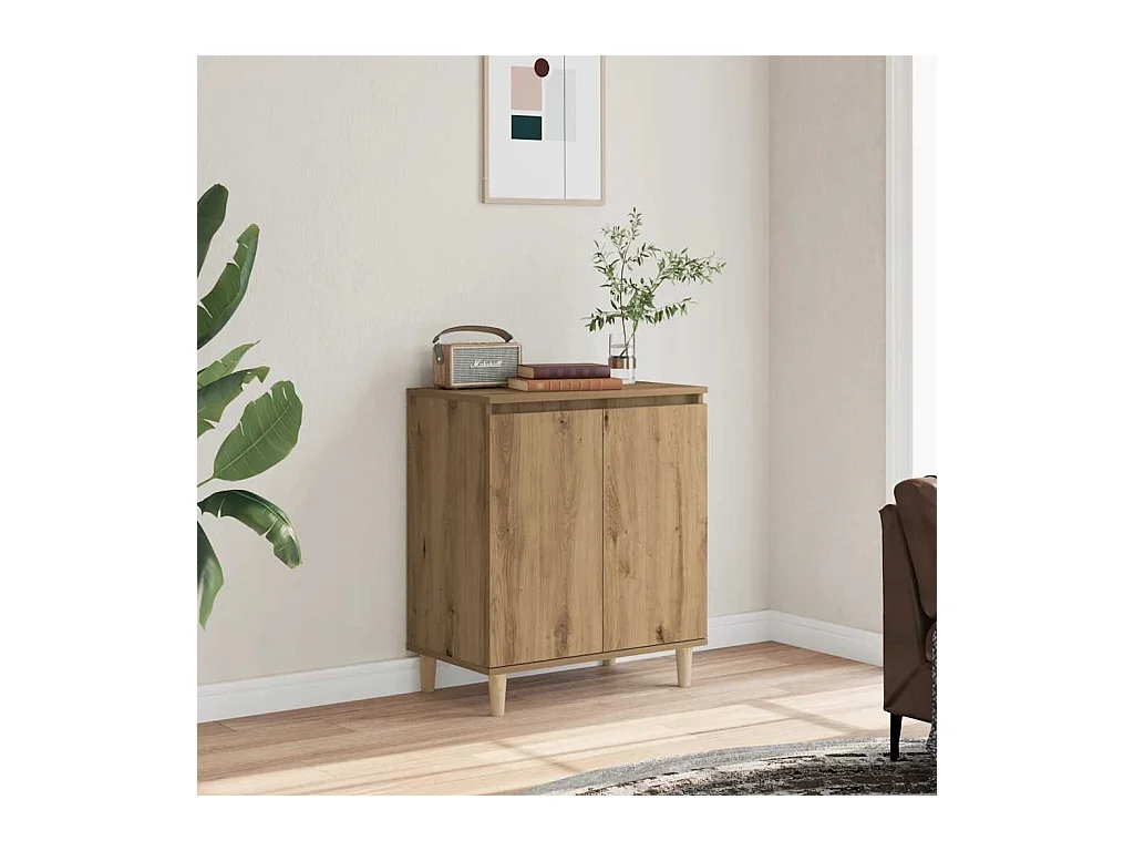 Handgefertigtes Sideboard aus Eichenholz 60x35x70 cm