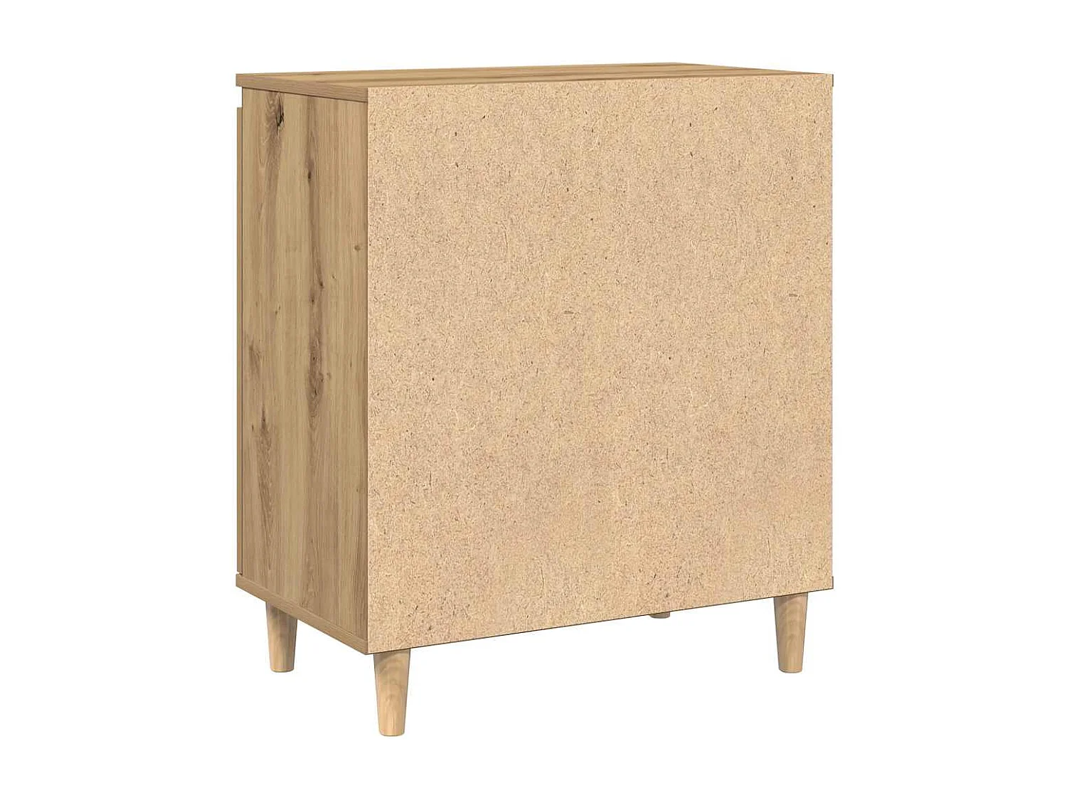 Buffet chêne artisanal 60x35x70 cm bois d'ingénierie