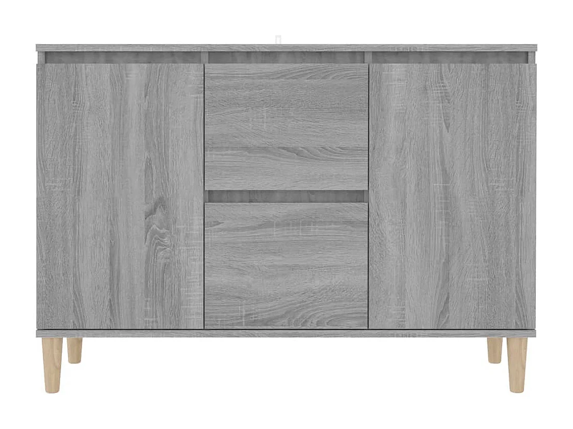 Buffet Sonoma gris 101x35x70 cm Bois d'ingénierie
