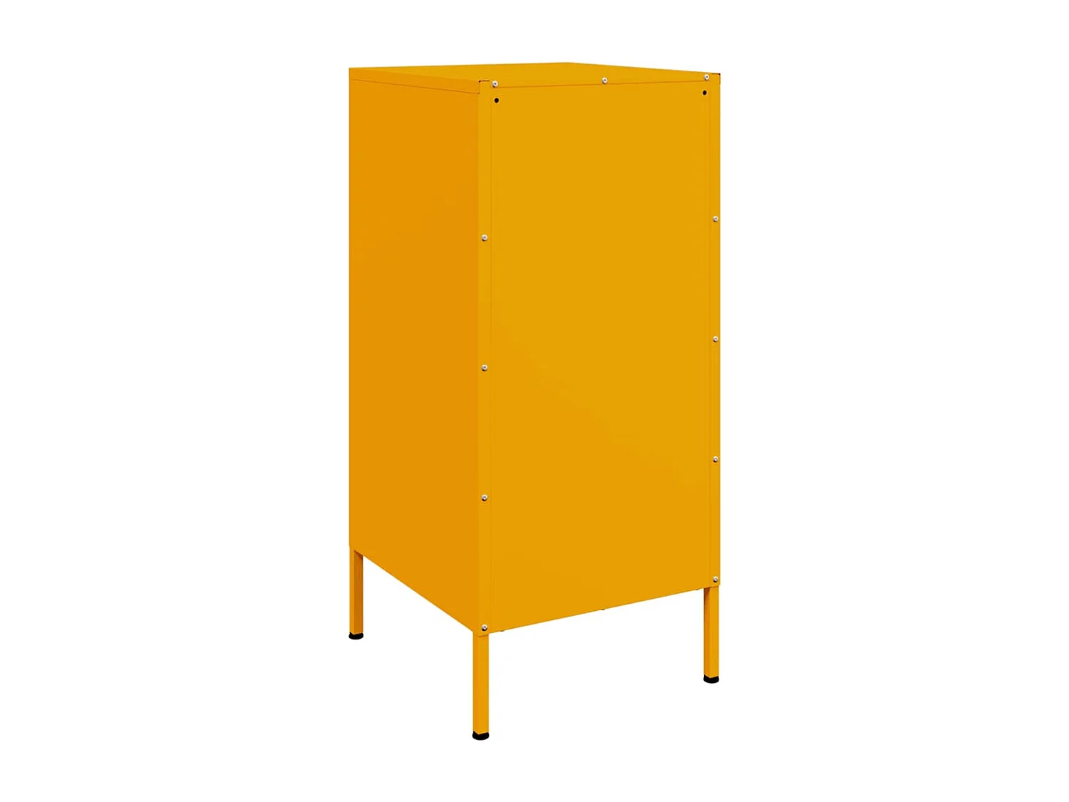 2-delige mosterdgele dressoirs 36x39x79 cm staal