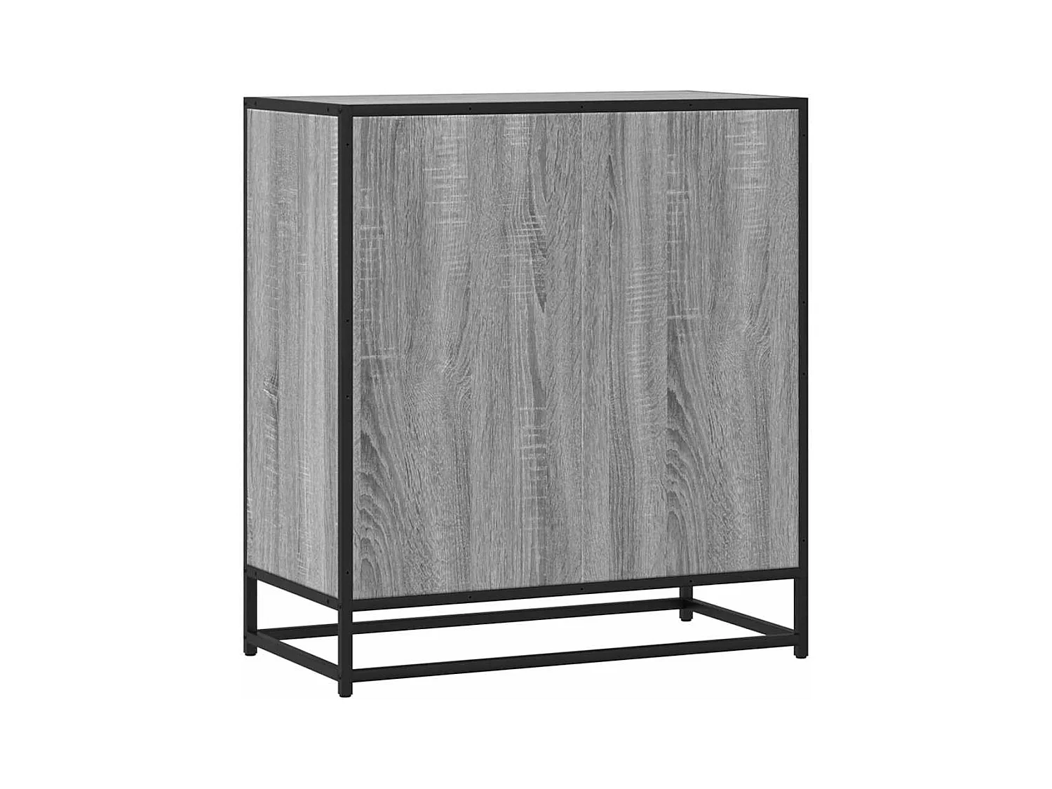 Buffet sonoma gris 68x35x76 cm bois d'ingénierie et métal