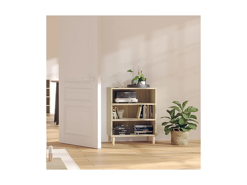 Buffet chêne sonoma 57x35x70 cm bois d'ingénierie