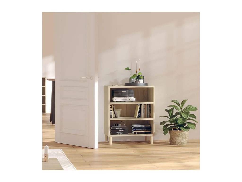Buffet chêne sonoma 57x35x70 cm bois d'ingénierie