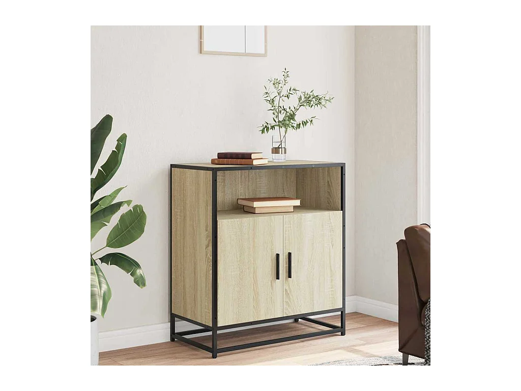 Buffet chêne sonoma 68x35x76 cm bois d'ingénierie