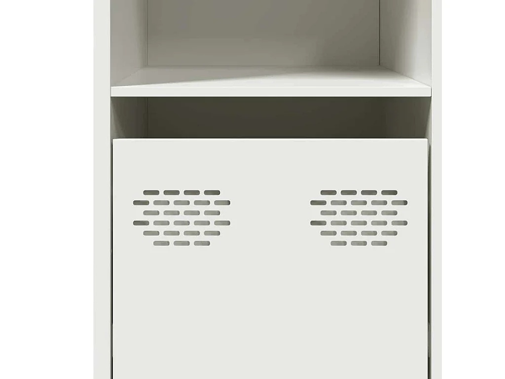 Buffet blanc 135x39x73,5 cm acier laminé à froid