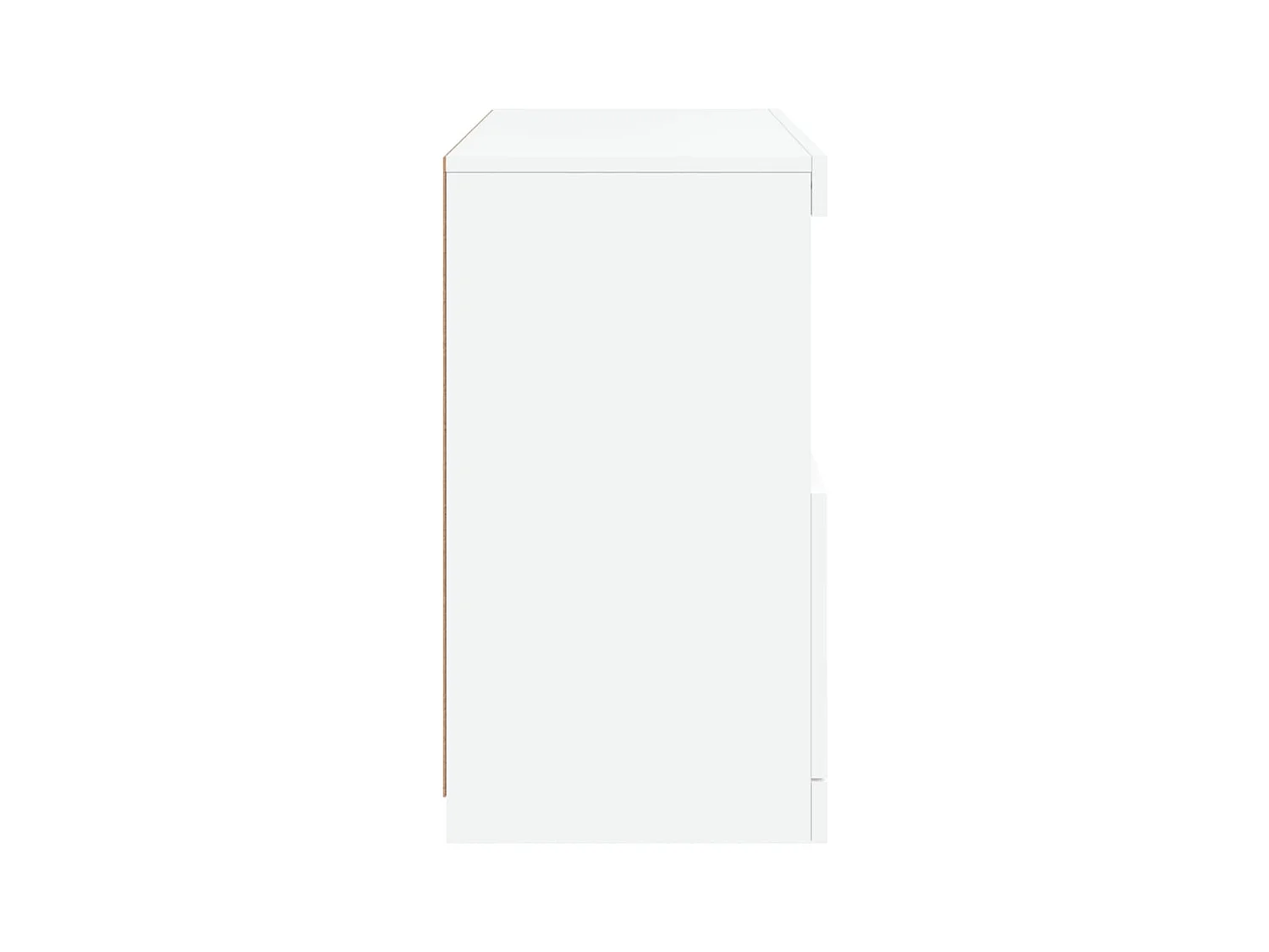 Buffet avec lumières LED blanc 60x37x67 cm