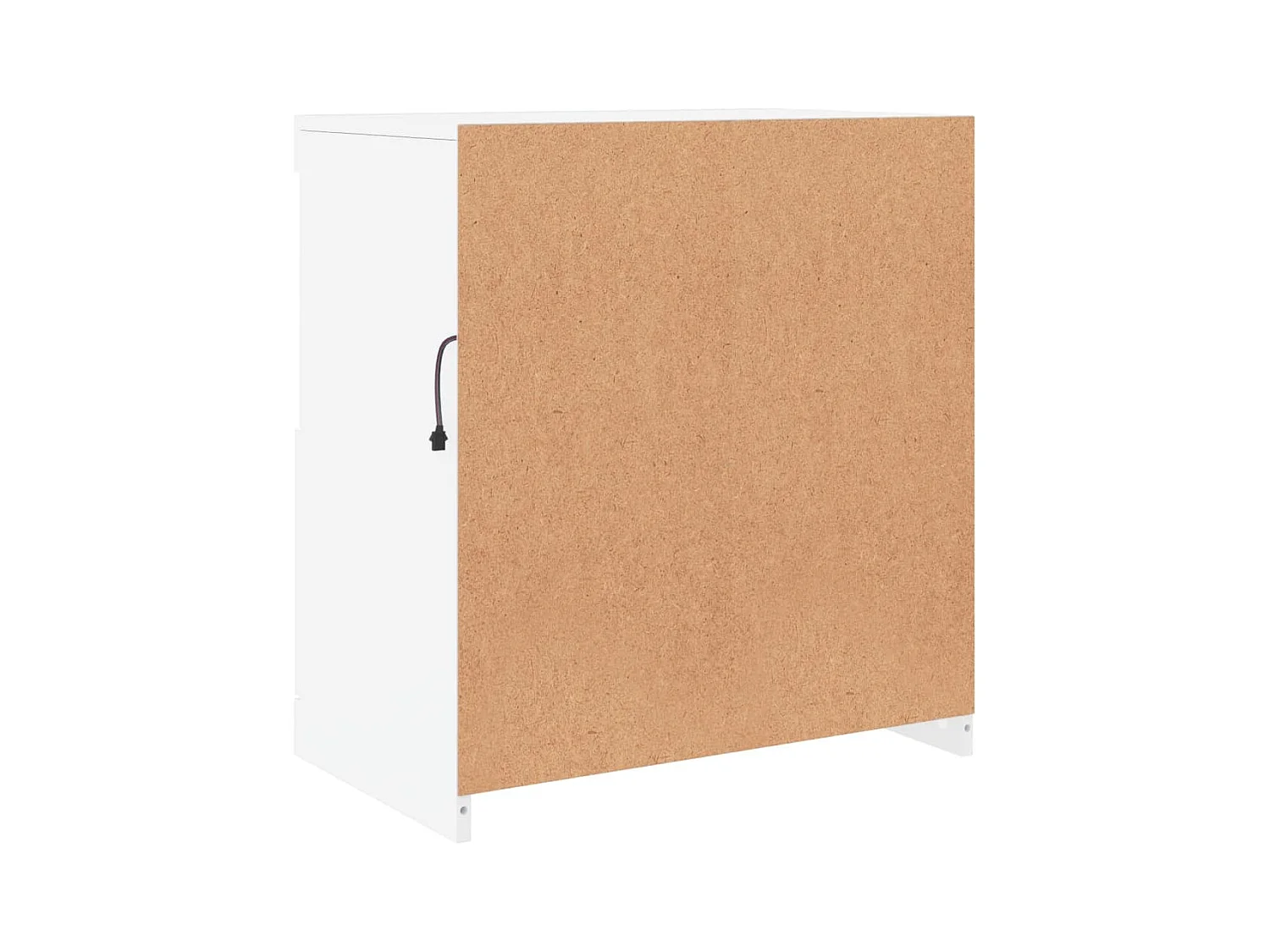 Buffet avec lumières LED blanc 60x37x67 cm