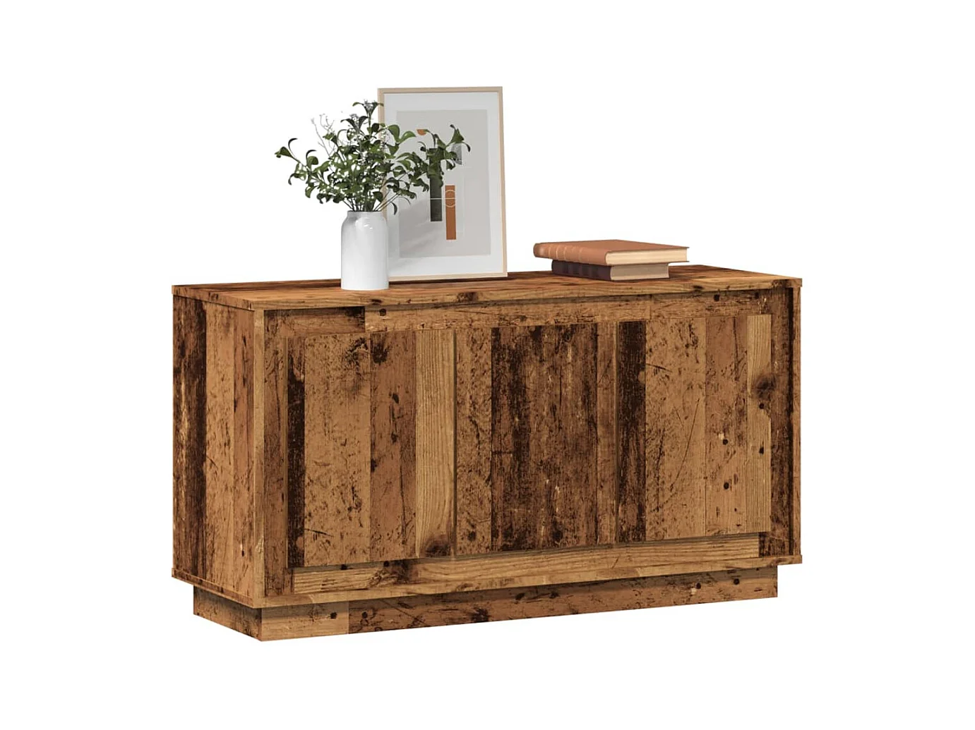 Buffet vieux bois 102x35x55 cm bois d'ingénierie