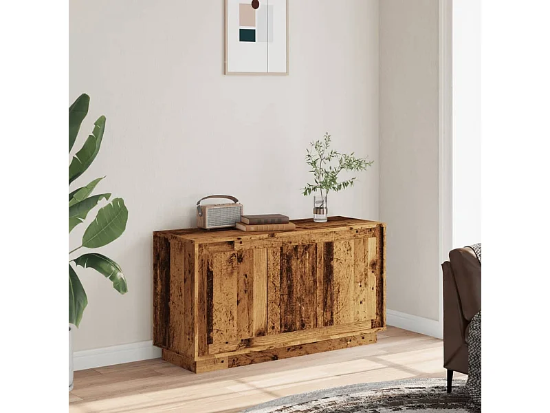 Buffet vieux bois 102x35x55 cm bois d'ingénierie
