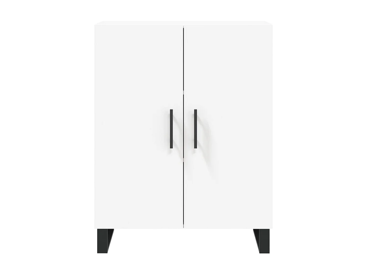 Buffet haut Blanc 69,5x34x180 cm Bois d'ingénierie