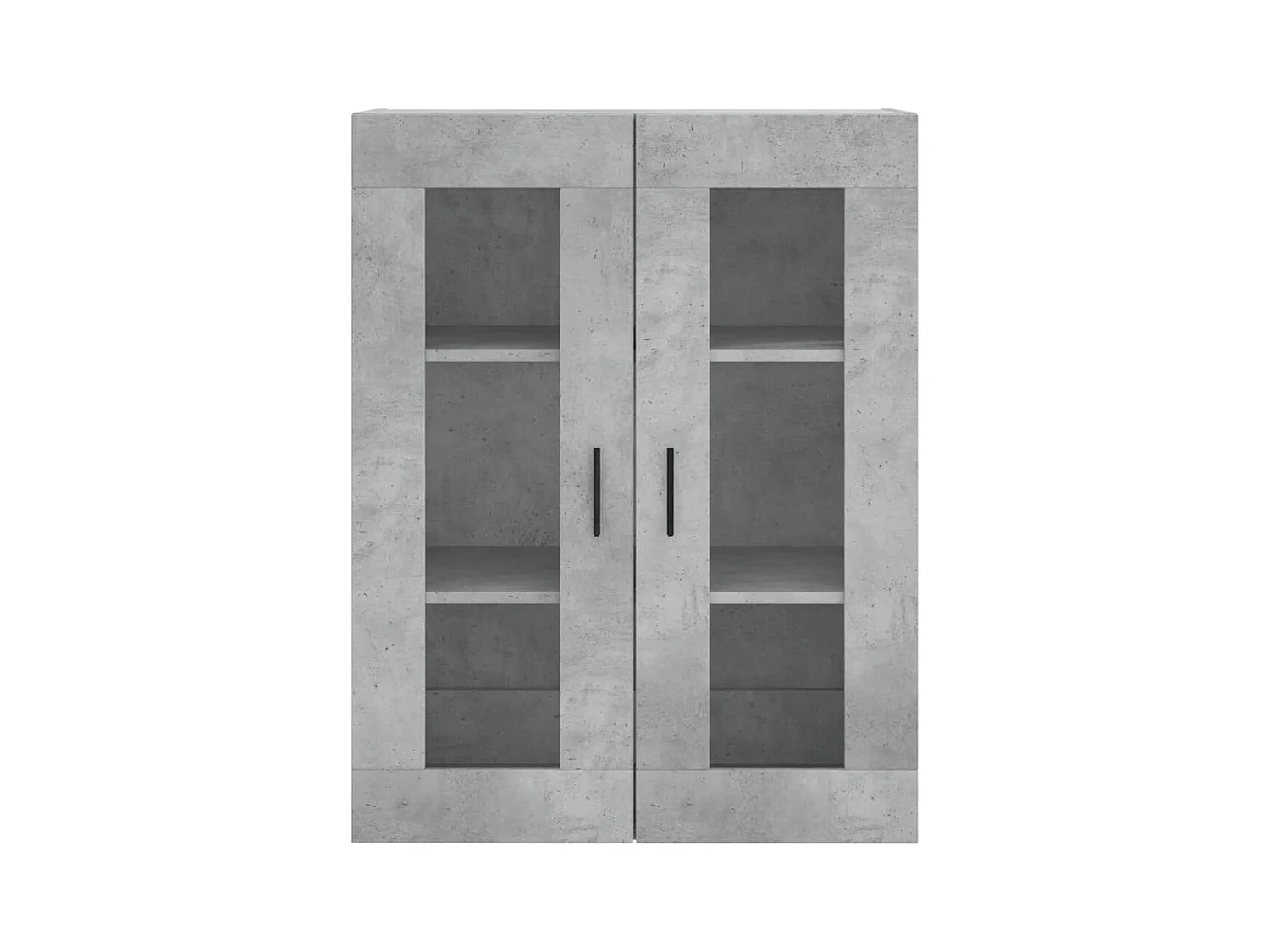 Mobiletto da parete grigio cemento 69,5x34x90 cm