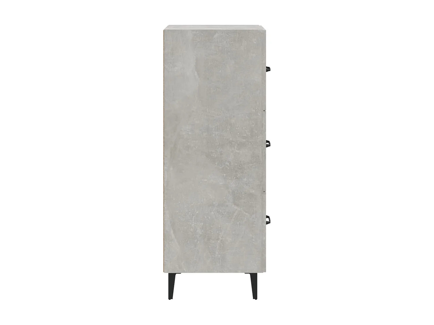 Buffet Gris béton 34,5x34x90 cm Bois d'ingénierie