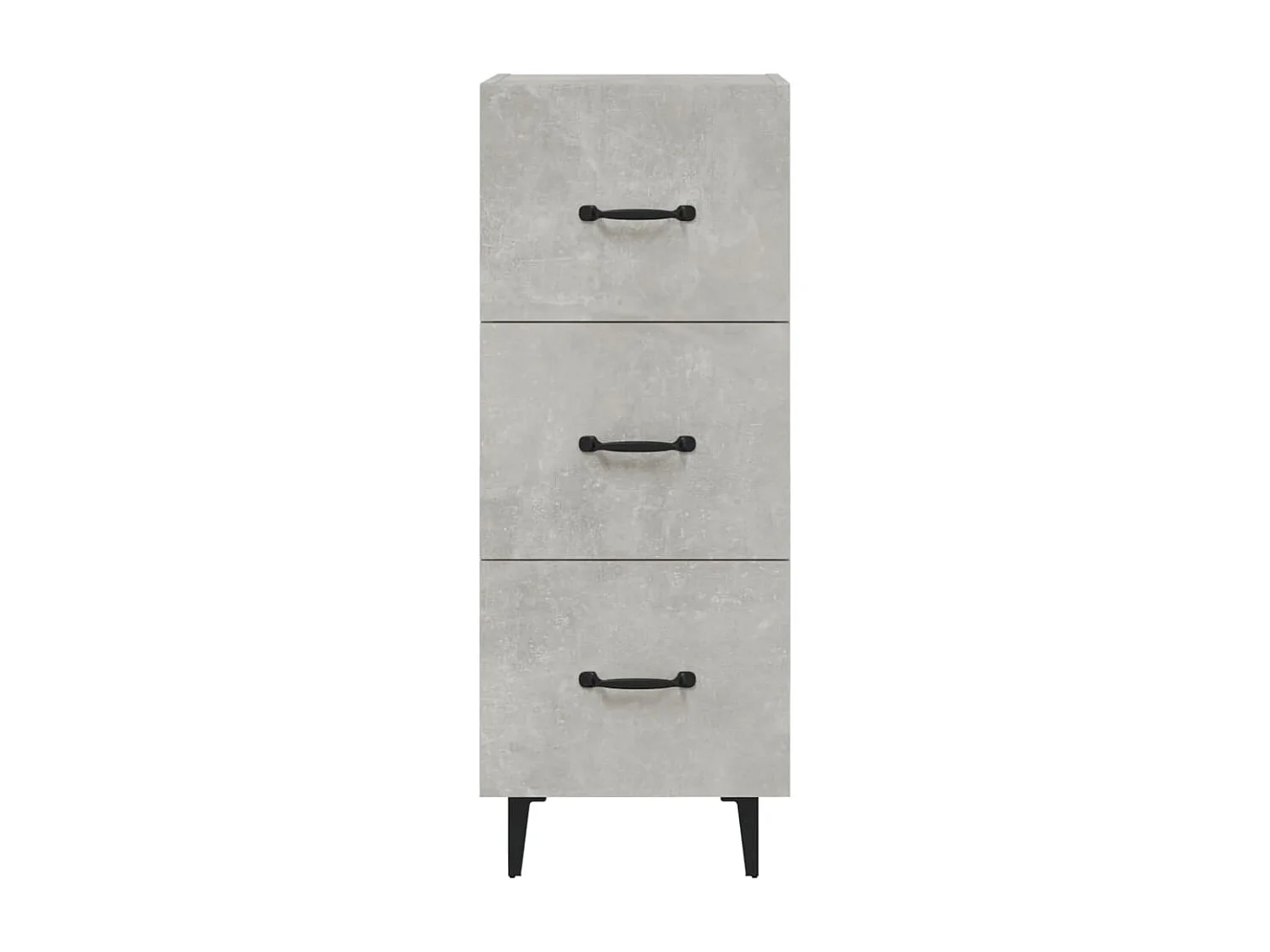 Betongraues Sideboard 34,5 x 34 x 90 cm Holzwerkstoff