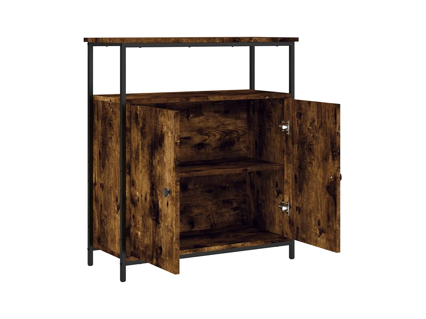 Sideboard aus geräucherter Eiche 70x30x80 cm Holzwerkstoff