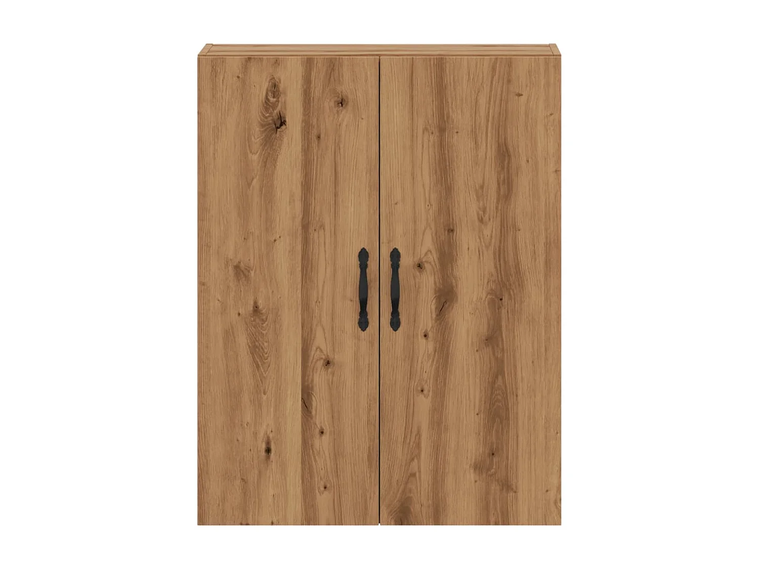 Handgemaakte eikenhouten wandkast 69,5x34x90 cm bewerkt hout