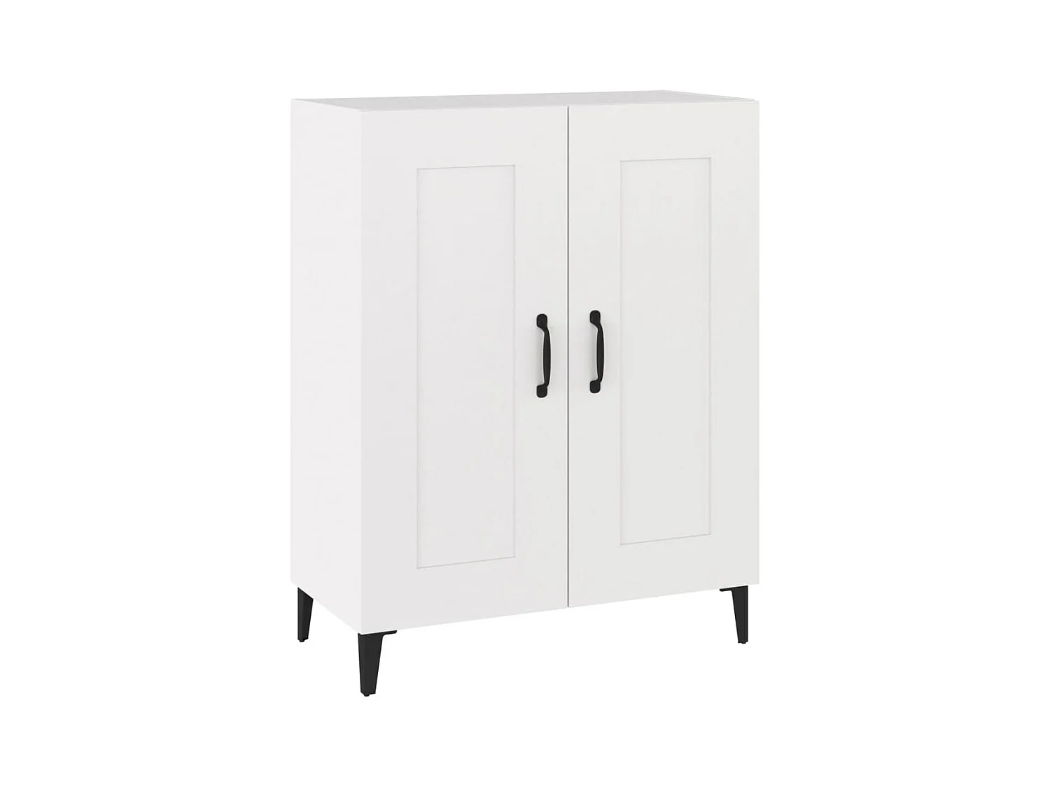 Wit dressoir 69,5x34x90 cm bewerkt hout