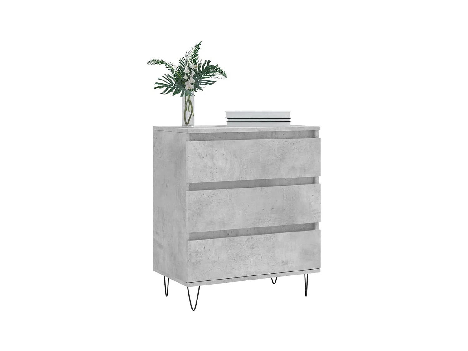 Credenza grigio cemento 60x35x70 cm in legno ingegnerizzato