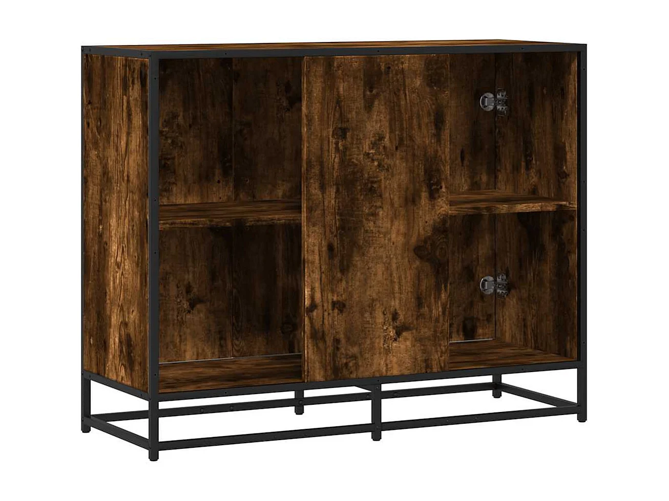 Gerookt eikenhouten dressoir 94x35x76 cm bewerkt hout