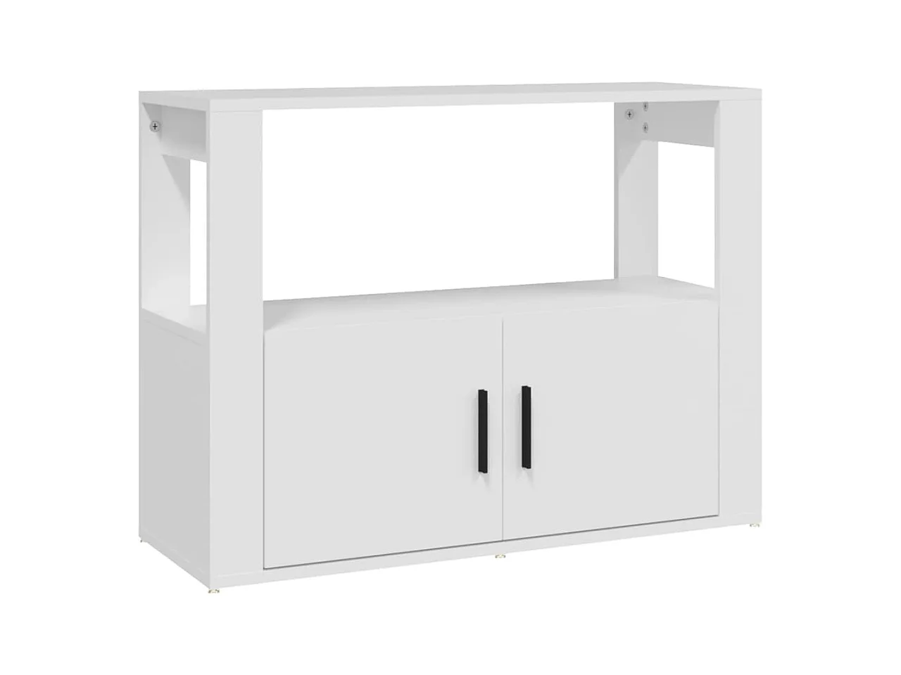 Buffet Blanc 80x30x60 cm Bois d'ingénierie