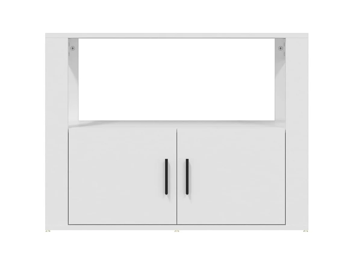 Buffet Blanc 80x30x60 cm Bois d'ingénierie