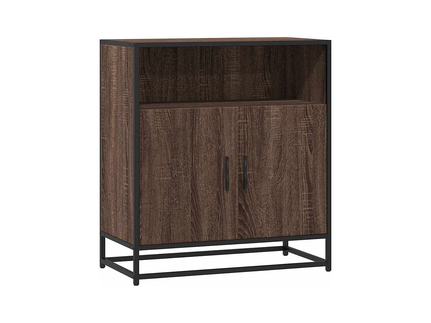 Buffet chêne marron 68x35x76 cm bois d'ingénierie