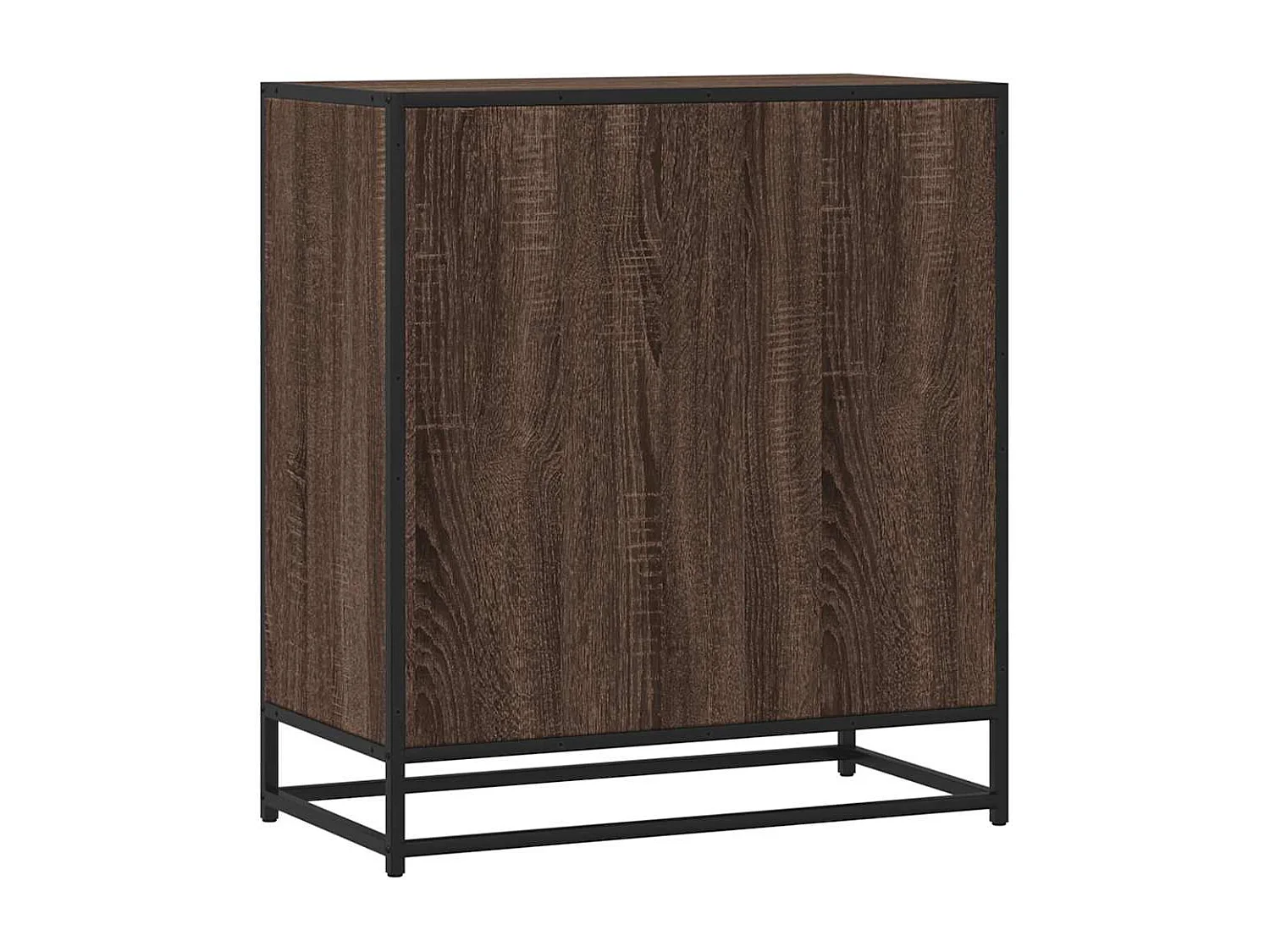 Buffet chêne marron 68x35x76 cm bois d'ingénierie