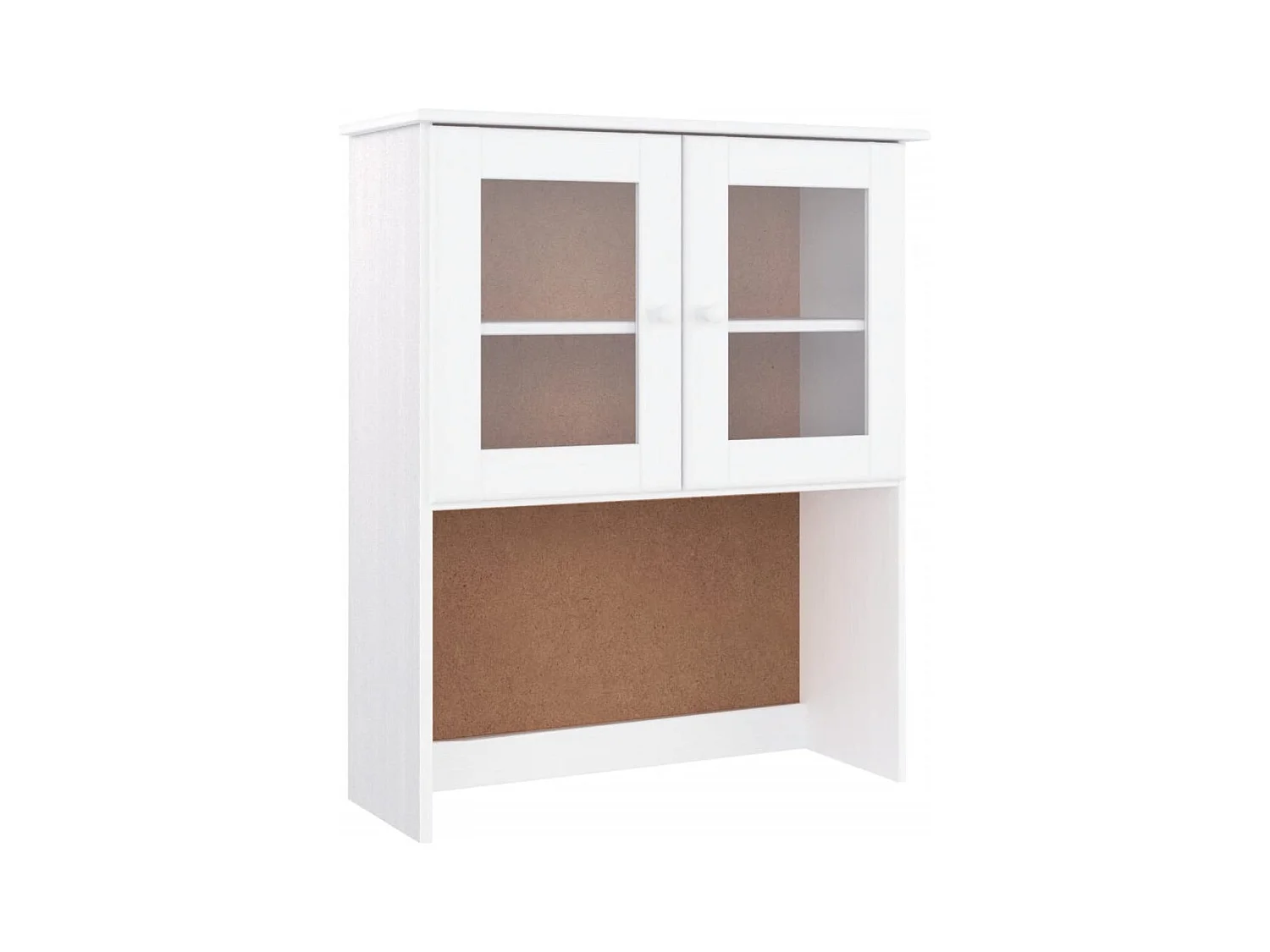 Cassettiera ALTA bianca 77x30x92 cm in legno massello di pino