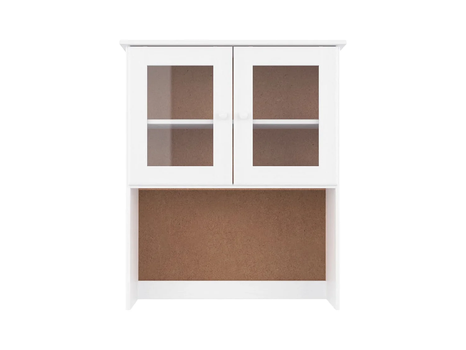 Cassettiera ALTA bianca 77x30x92 cm in legno massello di pino