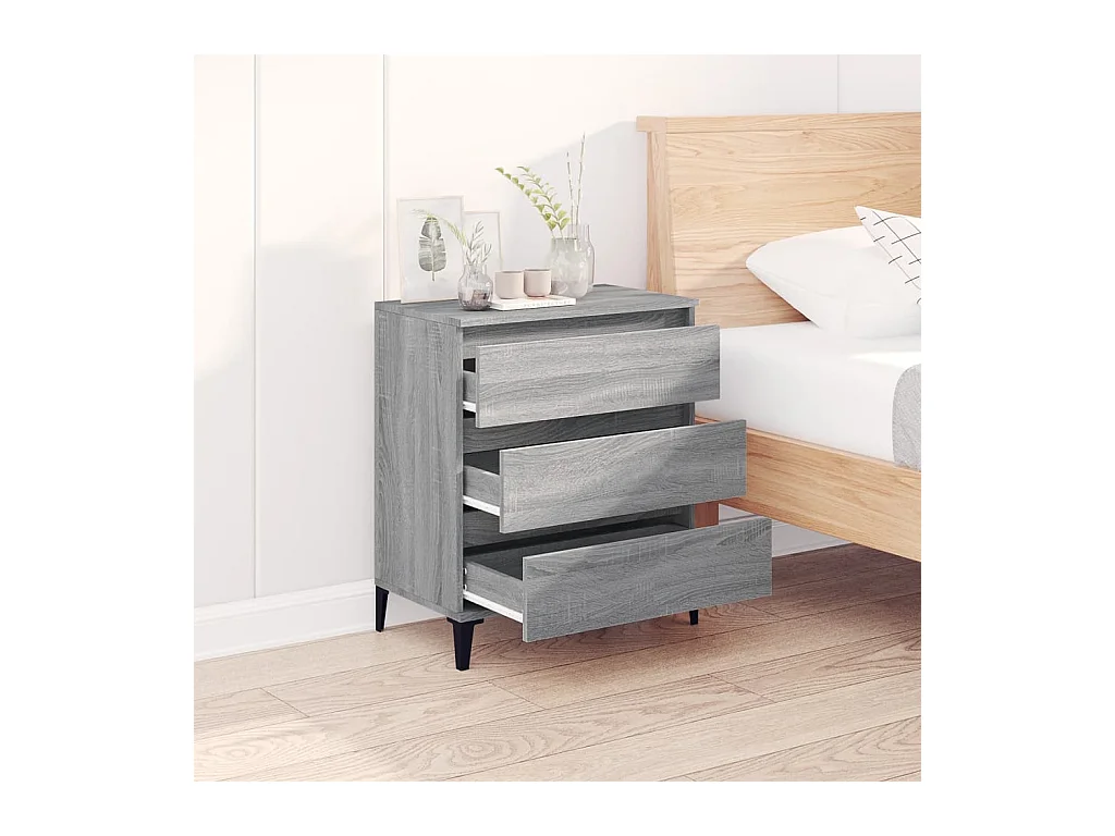 Buffet Sonoma gris 60x35x70 cm Bois d'ingénierie