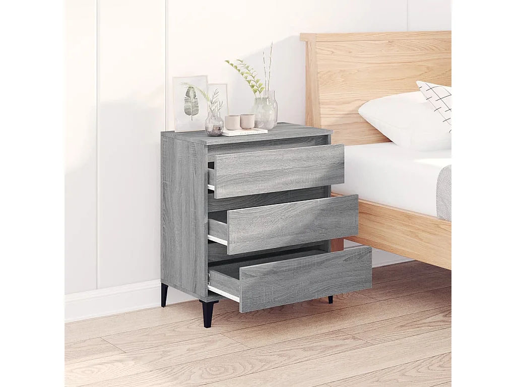 Buffet Sonoma gris 60x35x70 cm Bois d'ingénierie