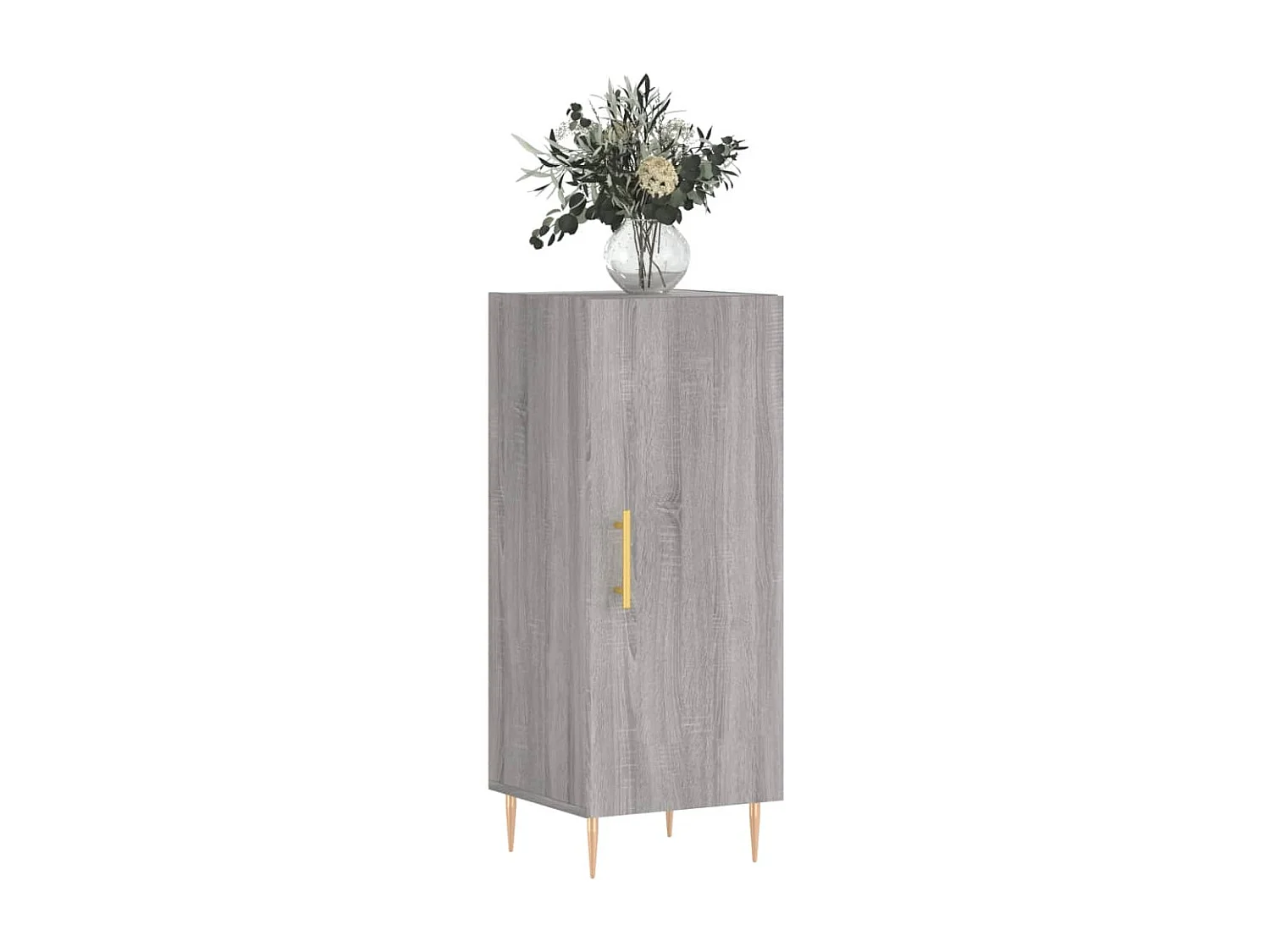 Credenza Sonoma grigia 34,5x34x90 cm Legno ingegnerizzato