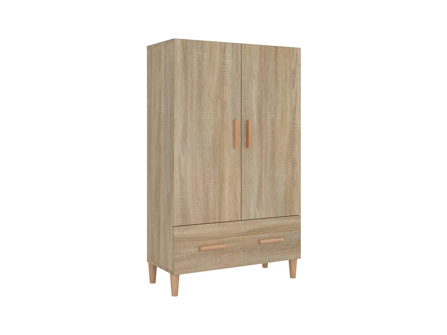 Aparador alto roble Sonoma 70x31x115 cm Madera de ingeniería