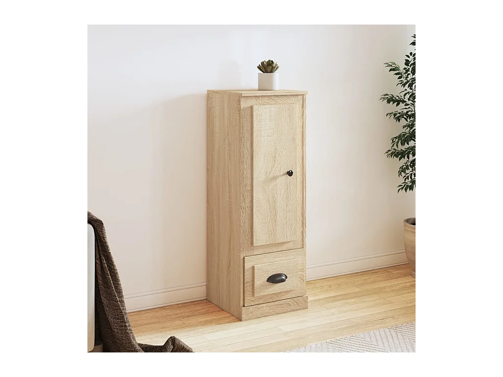 Hohes Sideboard Sonoma Eiche 36x35,5x103,5 cm Holzwerkstoff