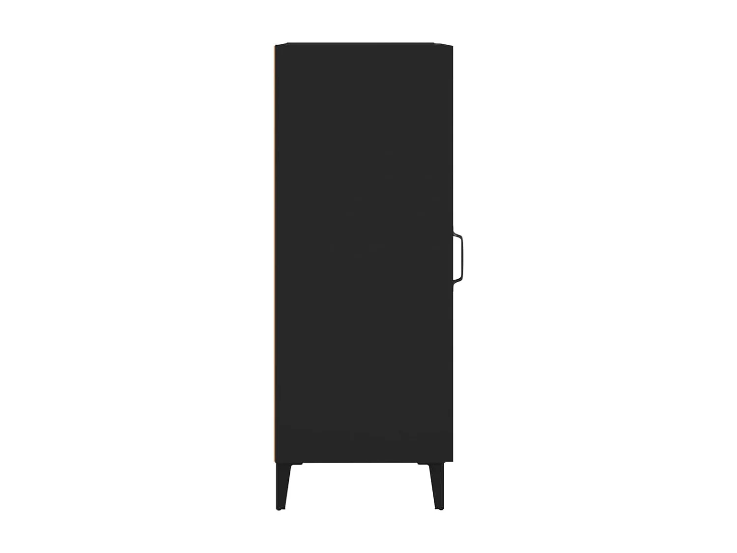Credenza nera 34,5x34x90 cm in legno ingegnerizzato