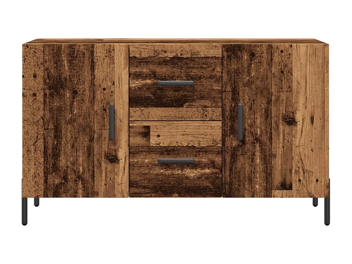 Buffet vieux bois 100x36x60 cm bois d'ingénierie