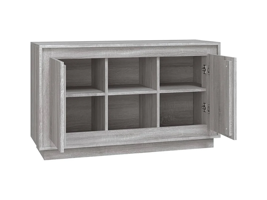 Buffet sonoma gris 102x35x60 cm bois d'ingénierie