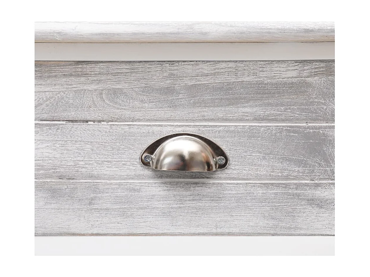 Buffet Gris antique 108x30x76 cm Bois de Paulownia massif